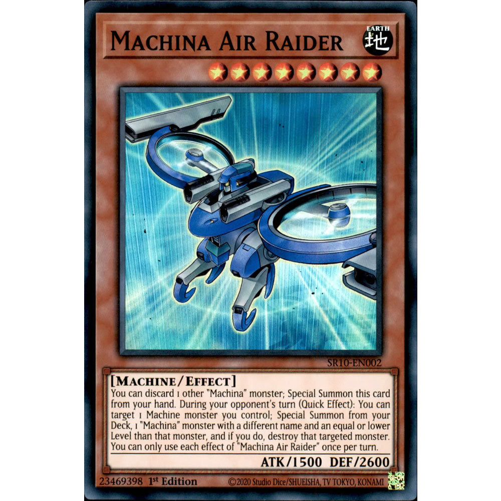 Machina Air Raider SR10-EN002 Yu-Gi-Oh! Card from the Mechanized Madness Set