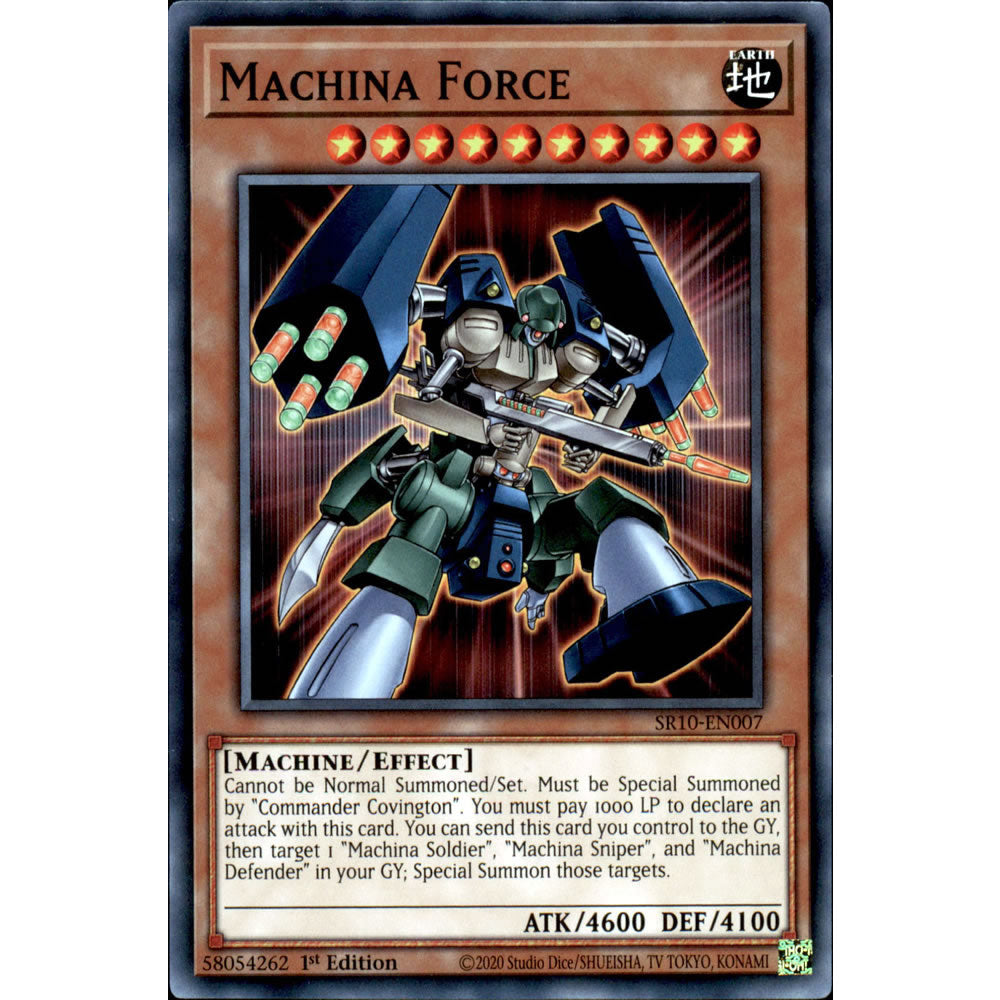 Machina Force SR10-EN007 Yu-Gi-Oh! Card from the Mechanized Madness Set