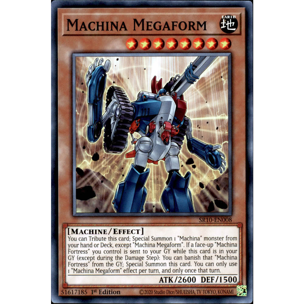 Machina Megaform SR10-EN008 Yu-Gi-Oh! Card from the Mechanized Madness Set