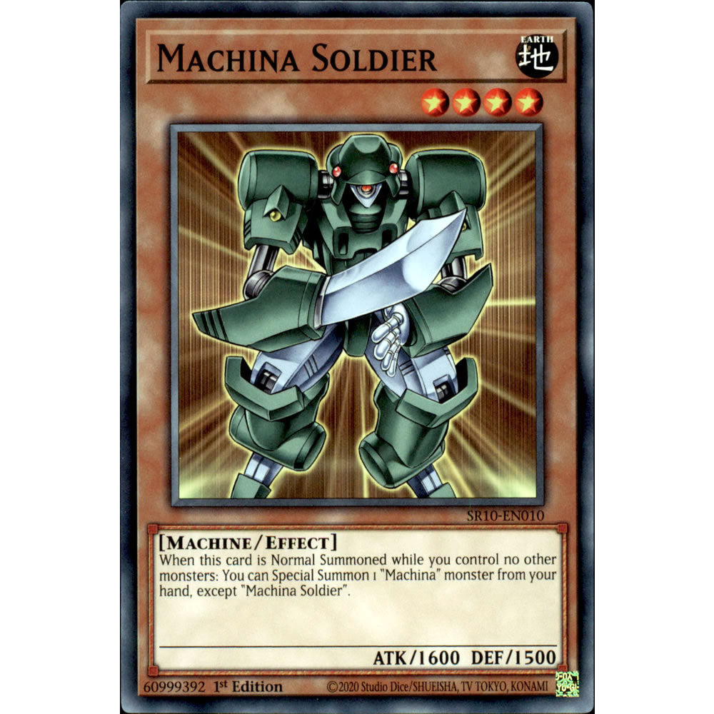Machina Soldier SR10-EN010 Yu-Gi-Oh! Card from the Mechanized Madness Set