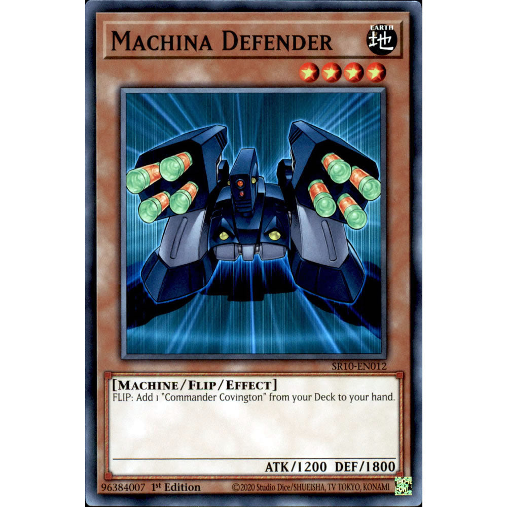 Machina Defender SR10-EN012 Yu-Gi-Oh! Card from the Mechanized Madness Set