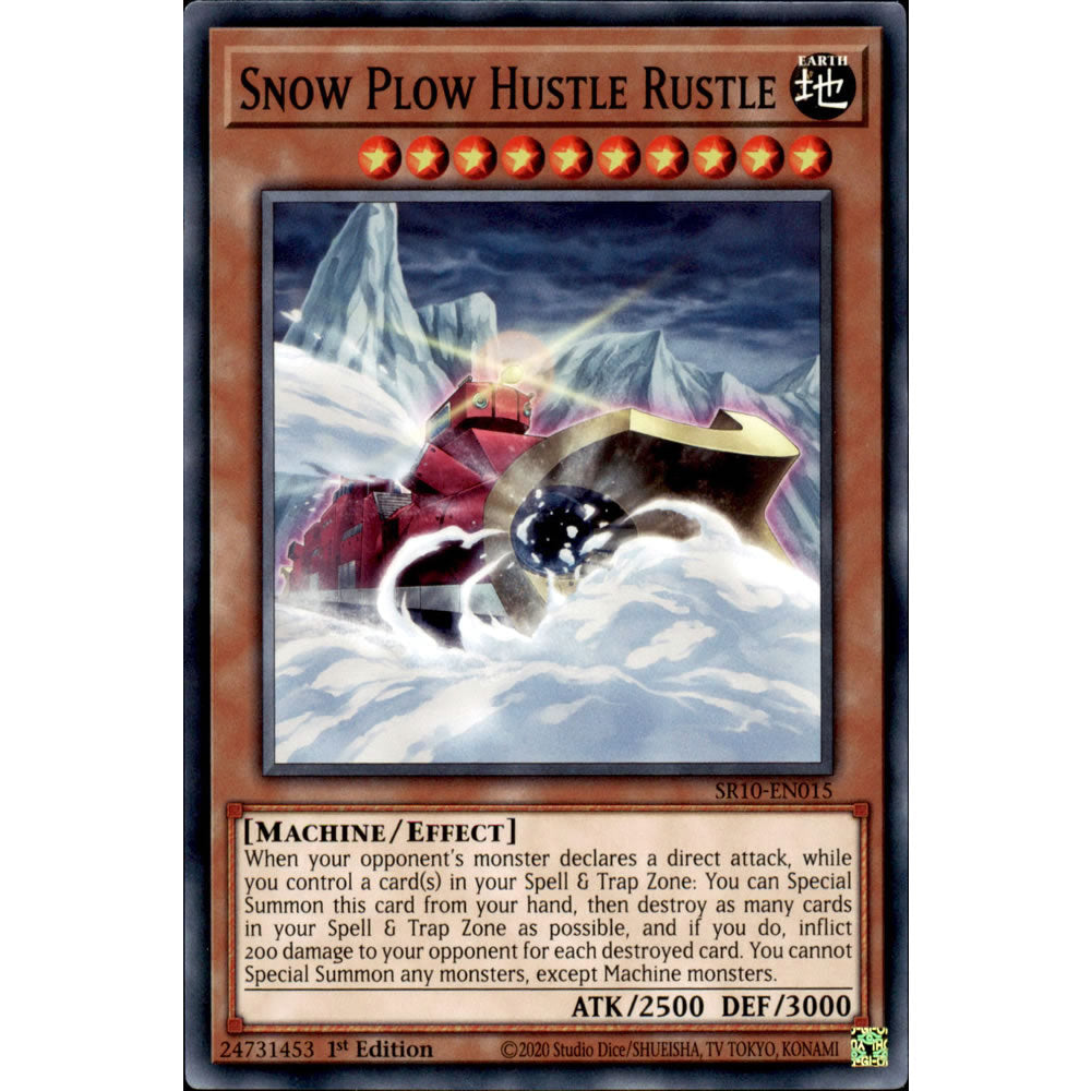 Snow Plow Hustle Rustle SR10-EN015 Yu-Gi-Oh! Card from the Mechanized Madness Set
