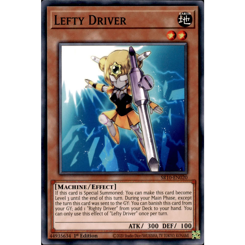 Lefty Driver SR10-EN020 Yu-Gi-Oh! Card from the Mechanized Madness Set
