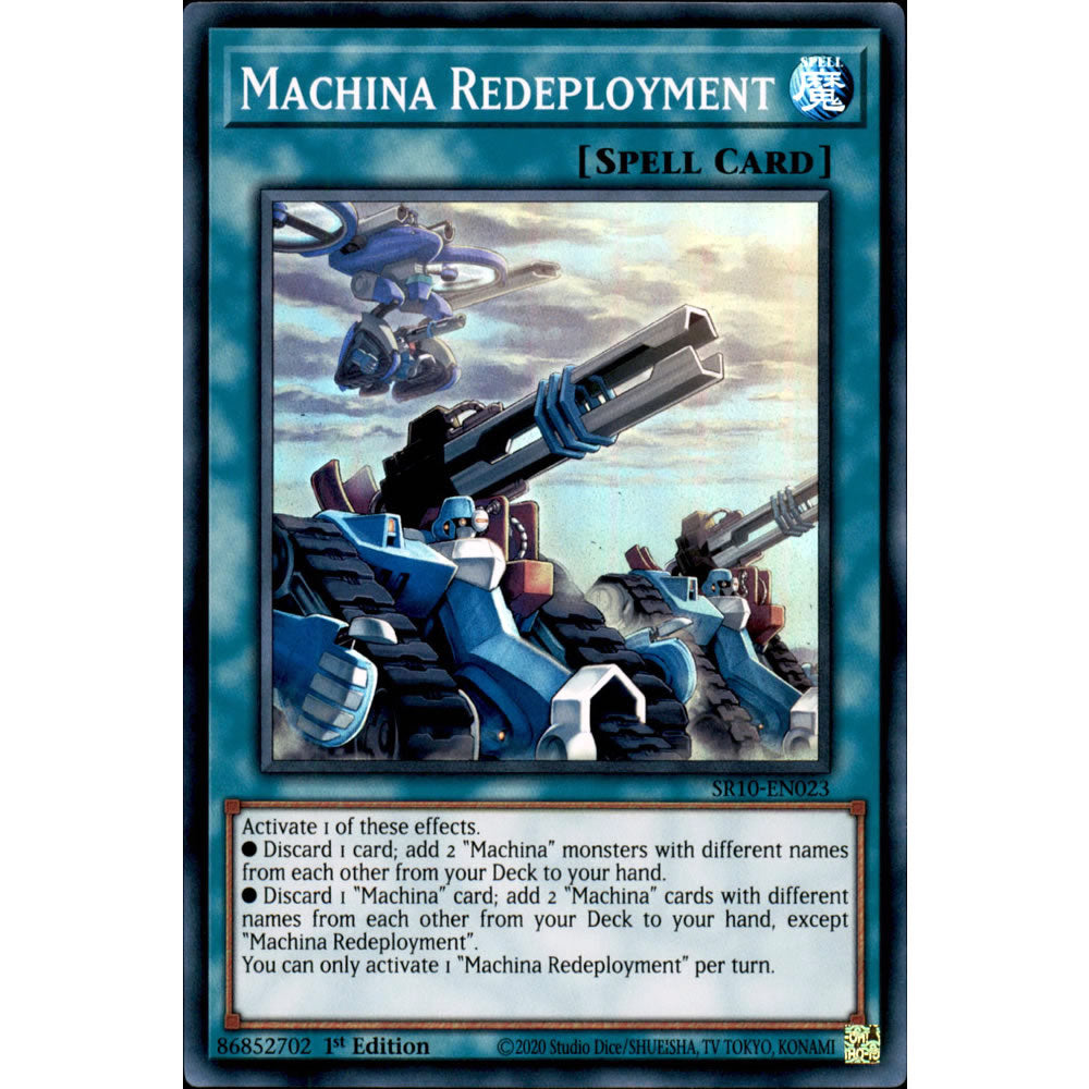 Machina Redeployment SR10-EN023 Yu-Gi-Oh! Card from the Mechanized Madness Set