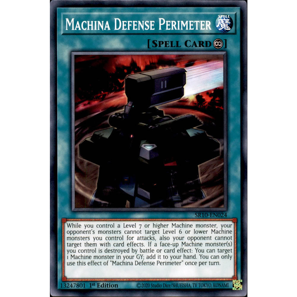 Machina Defense Perimeter SR10-EN024 Yu-Gi-Oh! Card from the Mechanized Madness Set