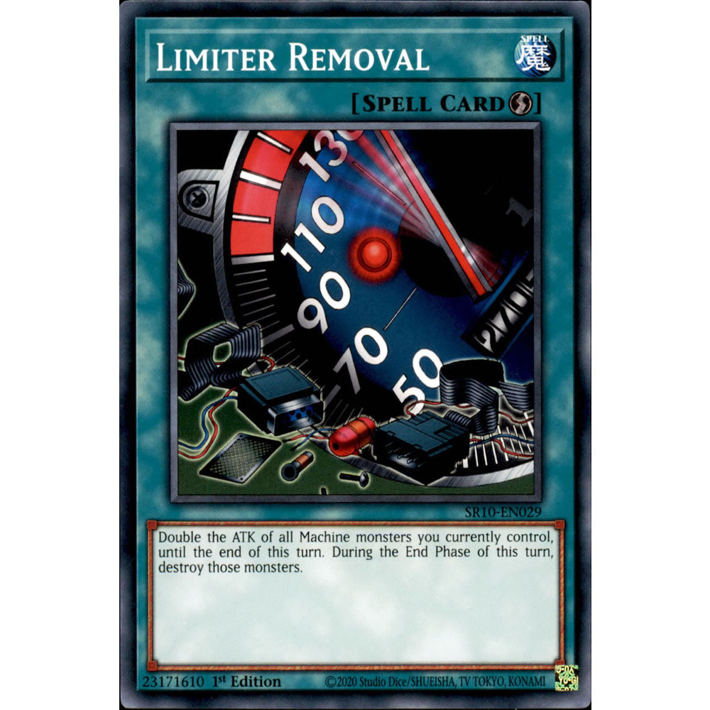 Limiter Removal SR10-EN029 Yu-Gi-Oh! Card from the Mechanized Madness Set