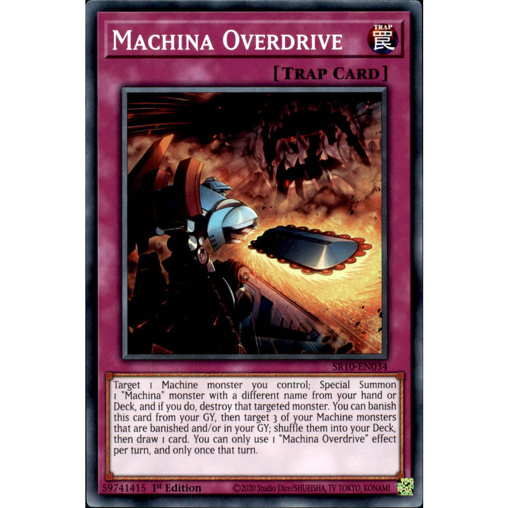 Machina Overdrive SR10-EN034 Yu-Gi-Oh! Card from the Mechanized Madness Set