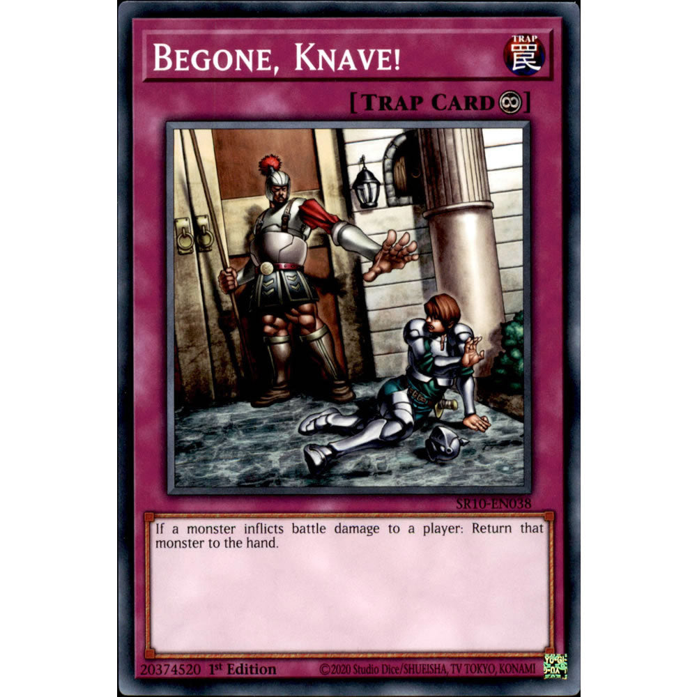 Begone, Knave! SR10-EN038 Yu-Gi-Oh! Card from the Mechanized Madness Set