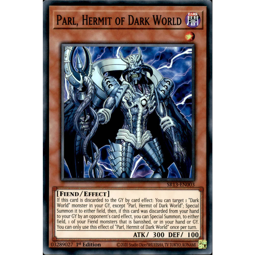 Parl, Hermit of Dark World SR13-EN003 Yu-Gi-Oh! Card from the Dark World Set