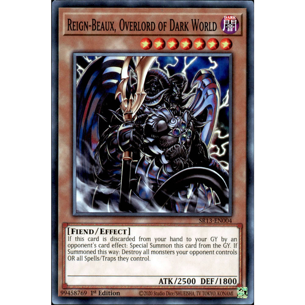 Reign-Beaux, Overlord of Dark World SR13-EN004 Yu-Gi-Oh! Card from the Dark World Set