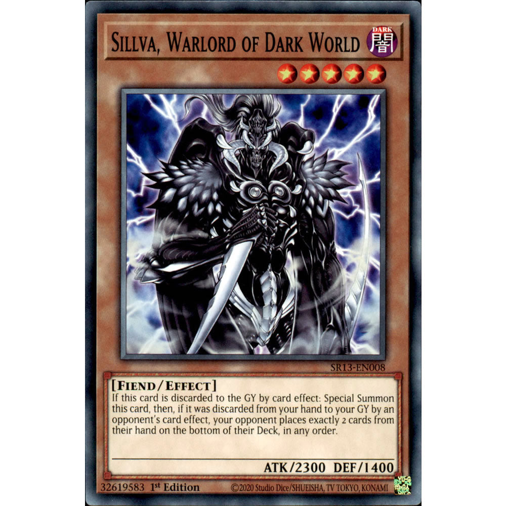 Sillva, Warlord of Dark World SR13-EN008 Yu-Gi-Oh! Card from the Dark World Set