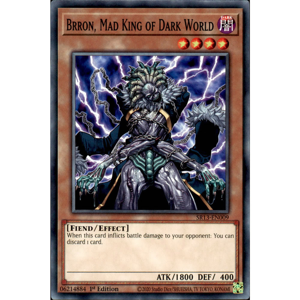 Brron, Mad King of Dark World SR13-EN009 Yu-Gi-Oh! Card from the Dark World Set