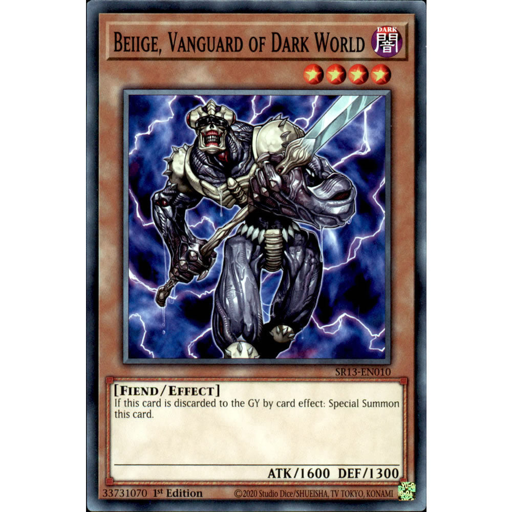 Beiige, Vanguard of Dark World SR13-EN010 Yu-Gi-Oh! Card from the Dark World Set