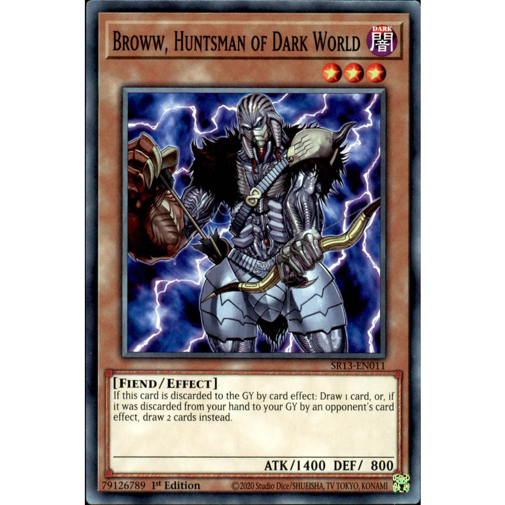 Broww, Huntsman of Dark World SR13-EN011 Yu-Gi-Oh! Card from the Dark World Set