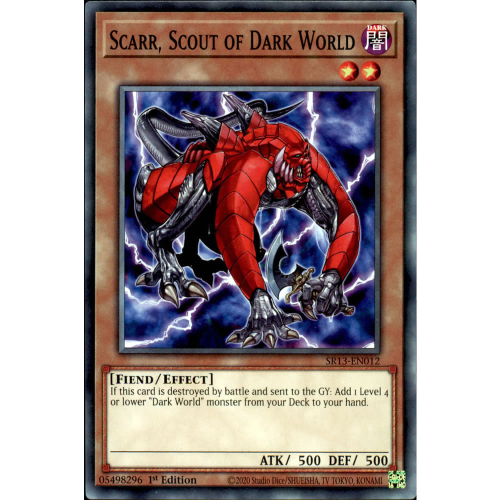 Scarr, Scout of Dark World SR13-EN012 Yu-Gi-Oh! Card from the Dark World Set