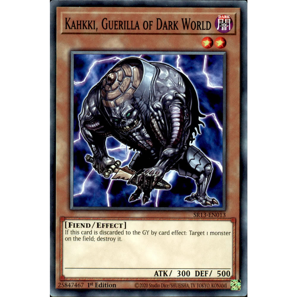 Kahkki, Guerilla of Dark World SR13-EN013 Yu-Gi-Oh! Card from the Dark World Set