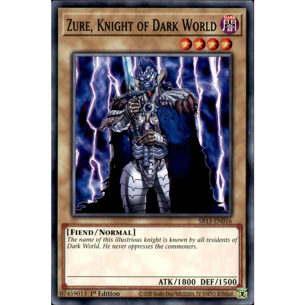 Zure, Knight of Dark World SR13-EN016 Yu-Gi-Oh! Card from the Dark World Set