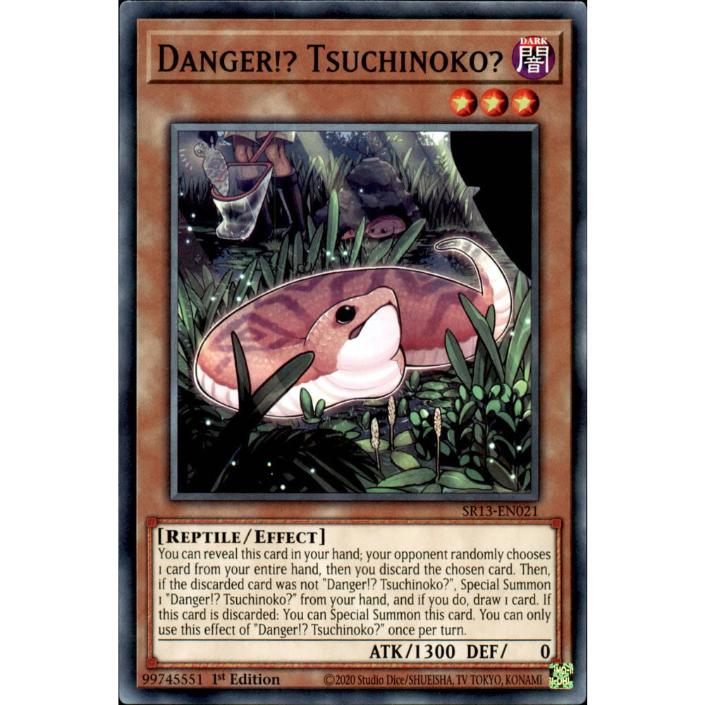 Danger!? Tsuchinoko? SR13-EN021 Yu-Gi-Oh! Card from the Dark World Set
