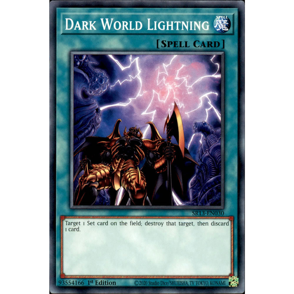 Dark World Lightning SR13-EN030 Yu-Gi-Oh! Card from the Dark World Set