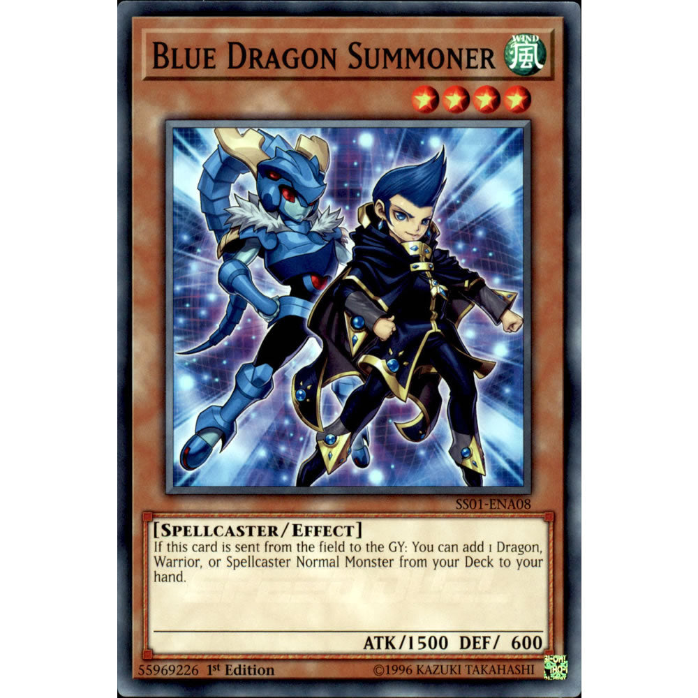 Blue Dragon Summoner SS01-ENA08 Yu-Gi-Oh! Card from the Speed Duel: Destiny Masters Set