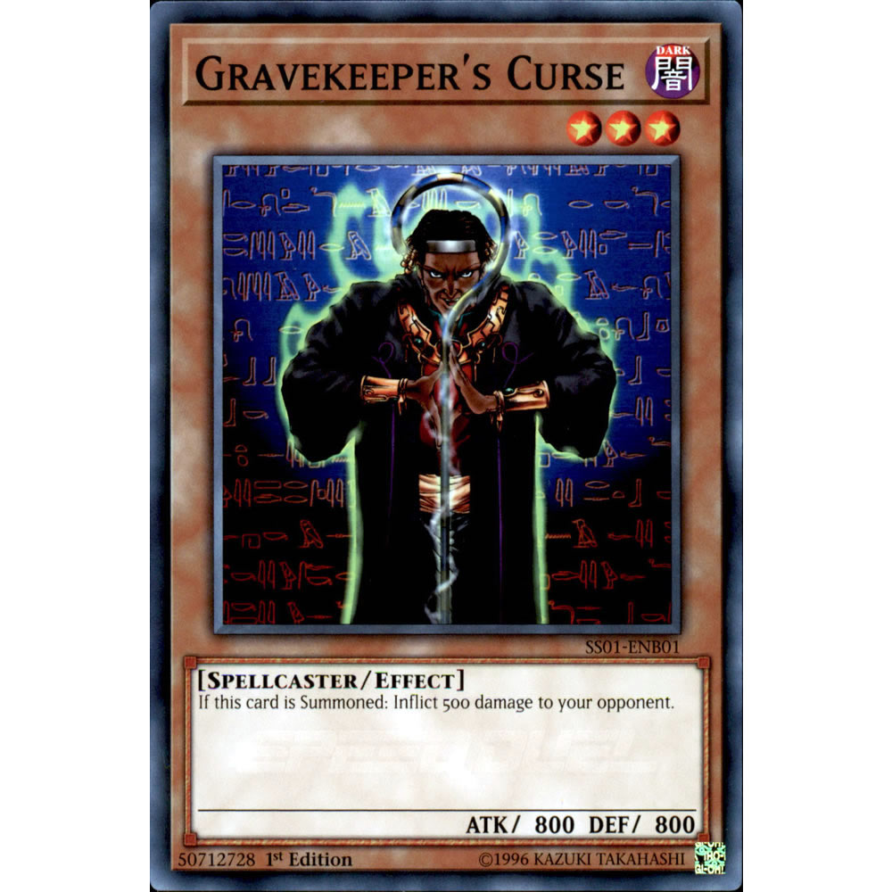 Gravekeeper's Curse SS01-ENB01 Yu-Gi-Oh! Card from the Speed Duel: Destiny Masters Set