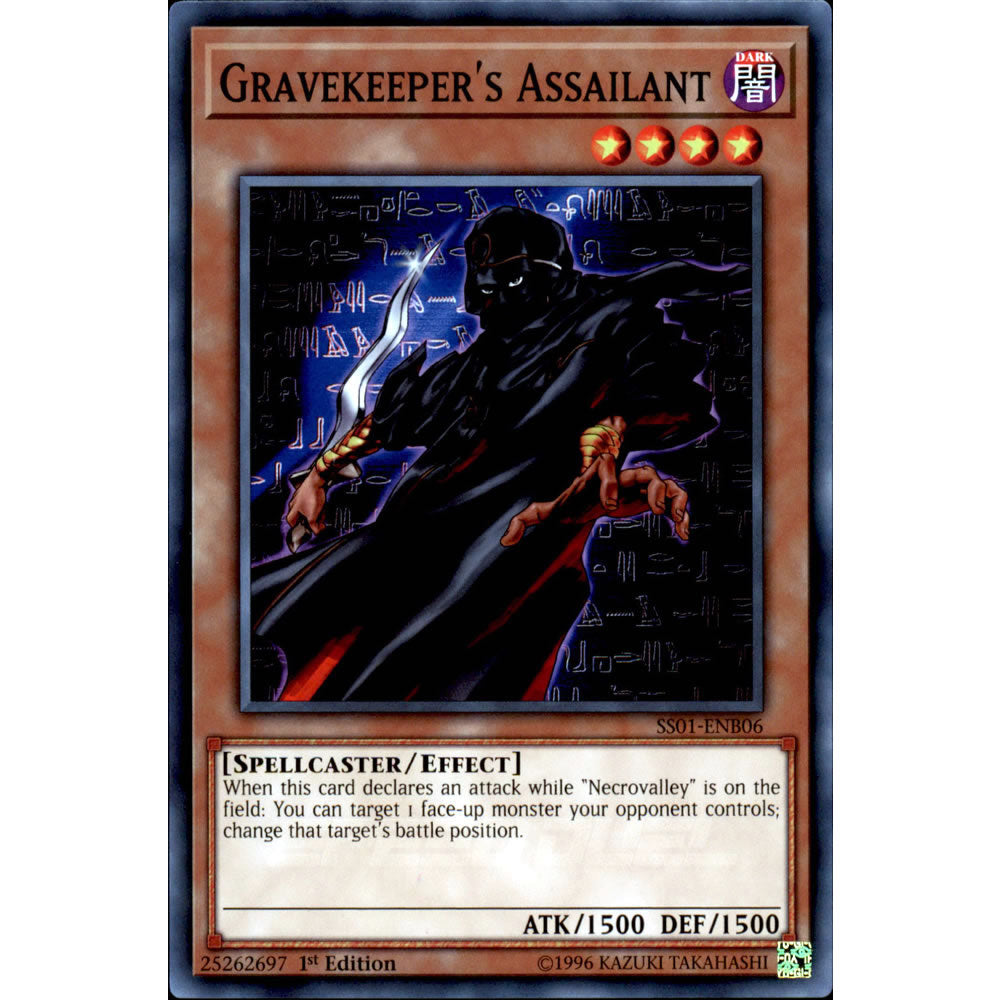 Gravekeeper's Assailant SS01-ENB06 Yu-Gi-Oh! Card from the Speed Duel: Destiny Masters Set