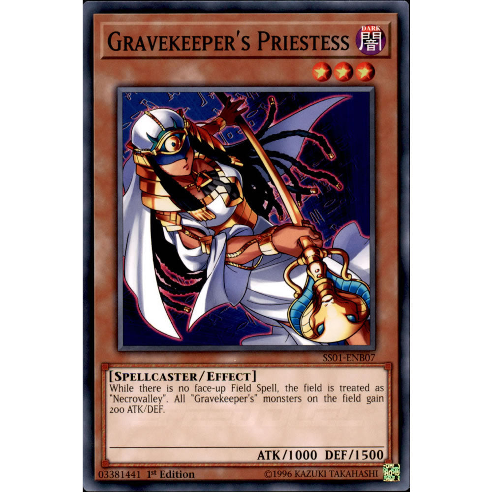 Gravekeeper's Priestess SS01-ENB07 Yu-Gi-Oh! Card from the Speed Duel: Destiny Masters Set