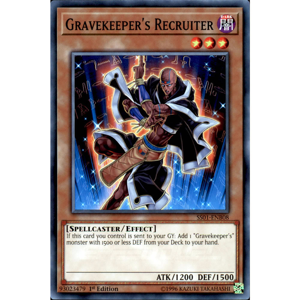 Gravekeeper's Recruiter SS01-ENB08 Yu-Gi-Oh! Card from the Speed Duel: Destiny Masters Set