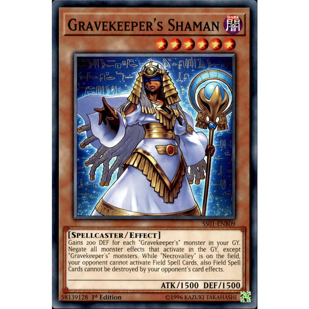Gravekeeper's Shaman SS01-ENB09 Yu-Gi-Oh! Card from the Speed Duel: Destiny Masters Set