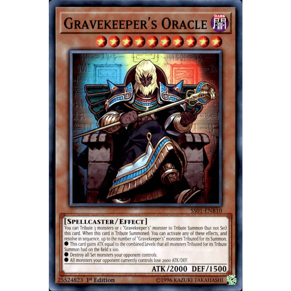 Gravekeeper's Oracle SS01-ENB10 Yu-Gi-Oh! Card from the Speed Duel: Destiny Masters Set