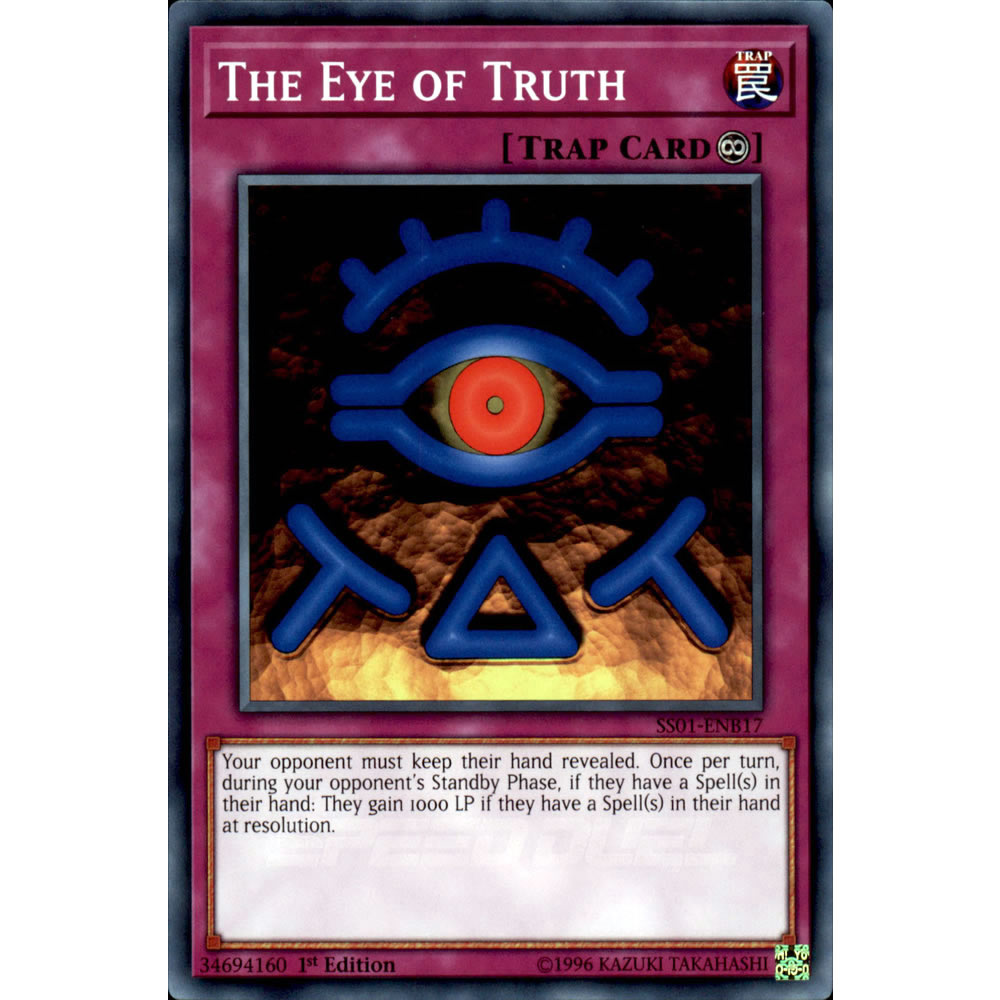 The Eye of Truth SS01-ENB17 Yu-Gi-Oh! Card from the Speed Duel: Destiny Masters Set