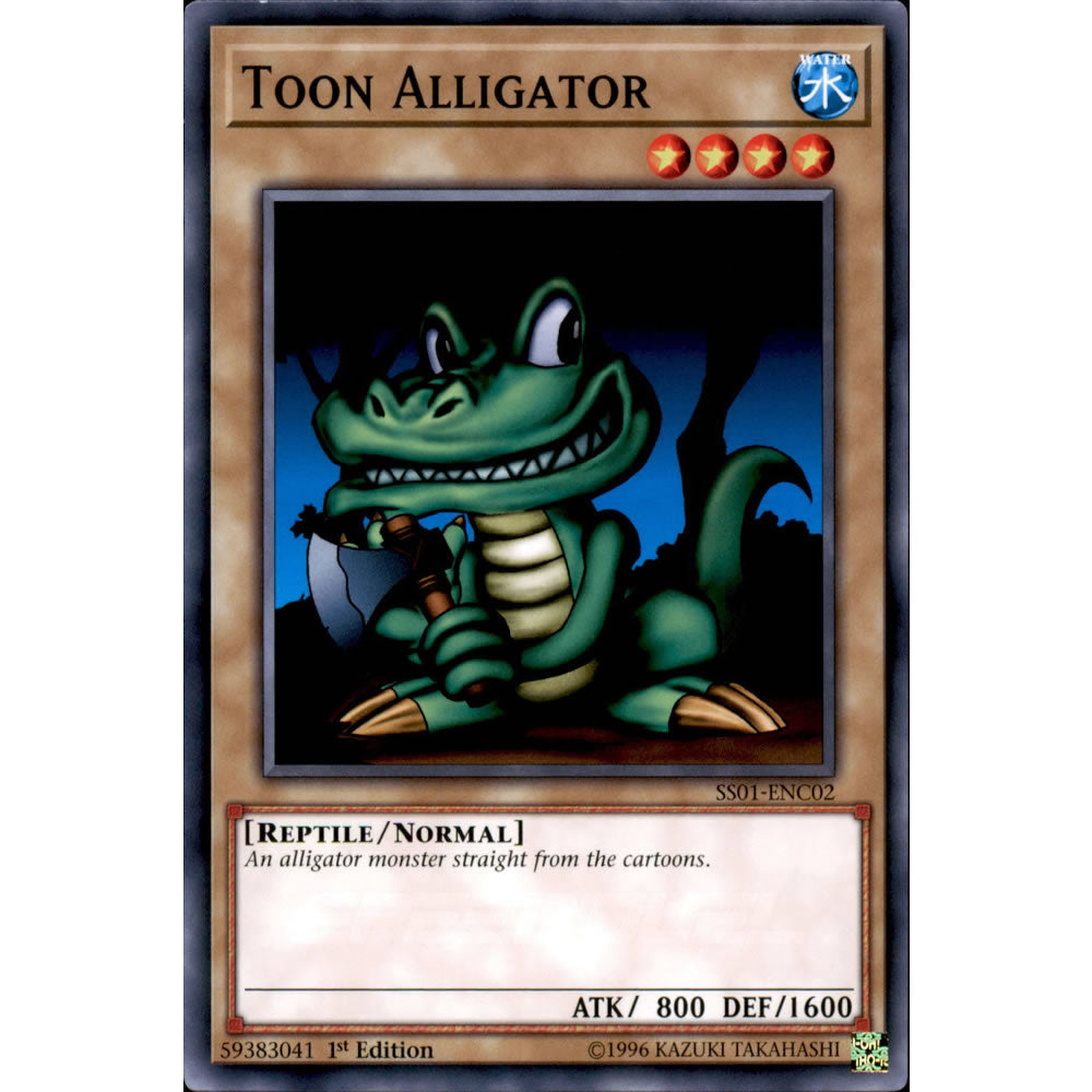 Toon Alligator SS01-ENC02 Yu-Gi-Oh! Card from the Speed Duel: Destiny Masters Set