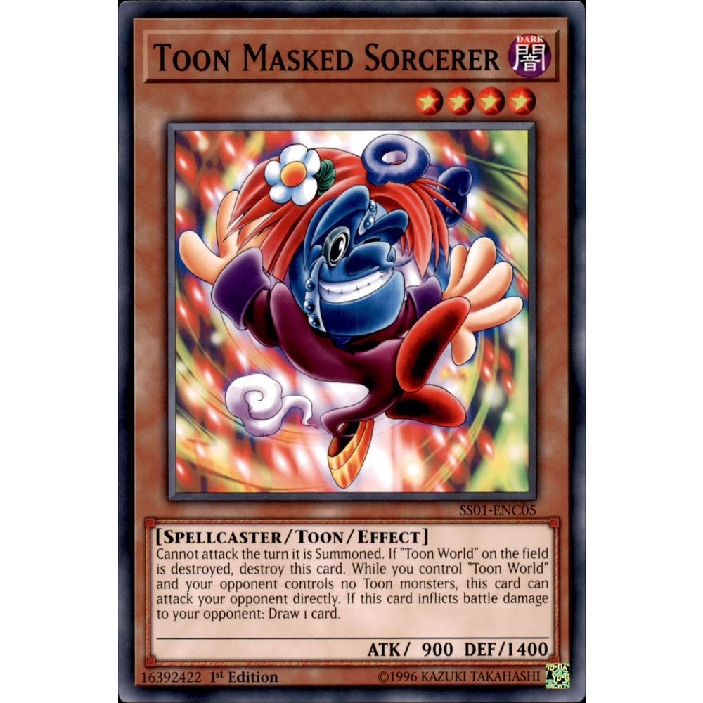 Toon Masked Sorcerer SS01-ENC05 Yu-Gi-Oh! Card from the Speed Duel: Destiny Masters Set