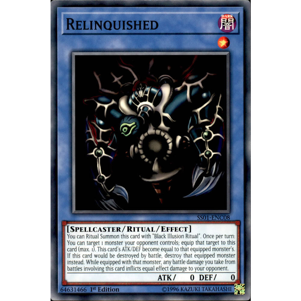 Relinquished SS01-ENC08 Yu-Gi-Oh! Card from the Speed Duel: Destiny Masters Set