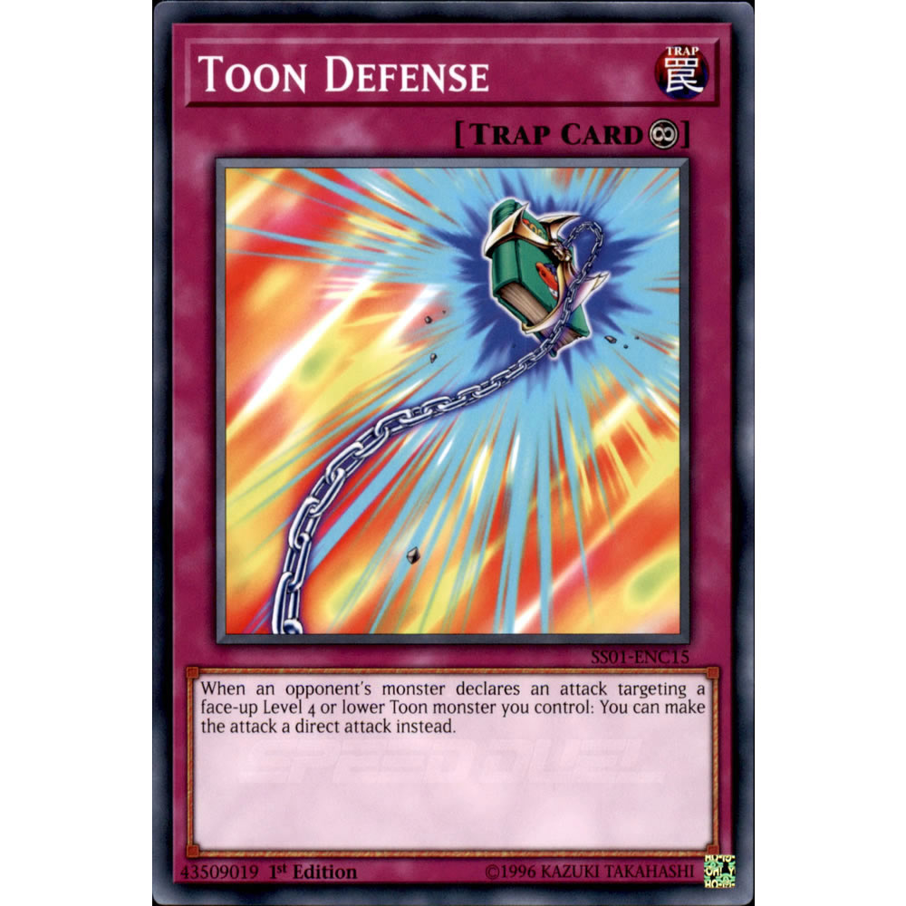 Toon Defense SS01-ENC15 Yu-Gi-Oh! Card from the Speed Duel: Destiny Masters Set