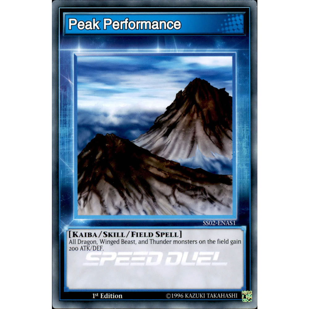 Peak Performance SS02-ENAS1 Yu-Gi-Oh! Card from the Speed Duel: Duelists of Tomorrow Set