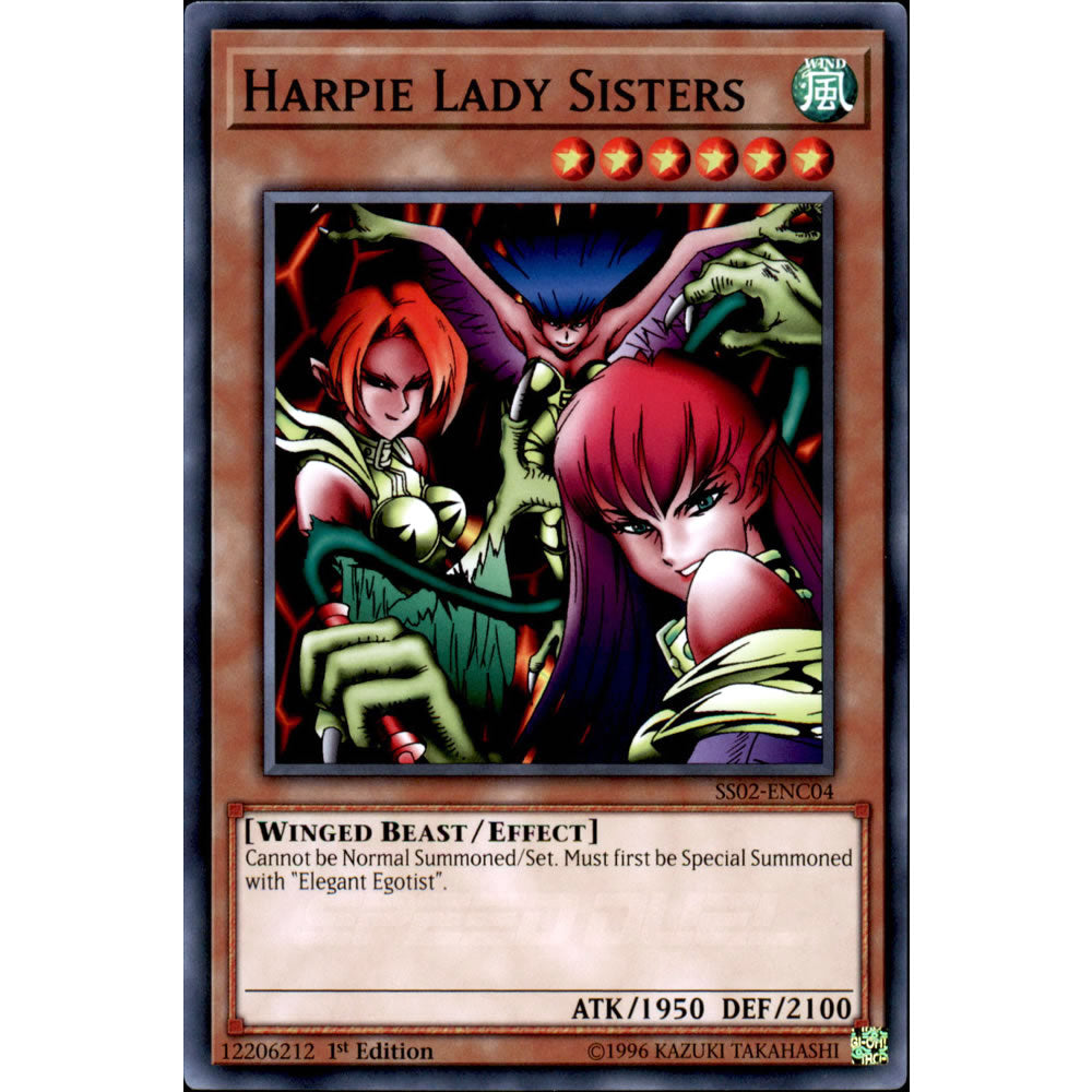 Harpie Lady Sisters SS02-ENC04 Yu-Gi-Oh! Card from the Speed Duel: Duelists of Tomorrow Set