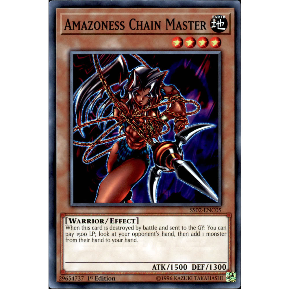 Amazoness Chain Master SS02-ENC05 Yu-Gi-Oh! Card from the Speed Duel: Duelists of Tomorrow Set