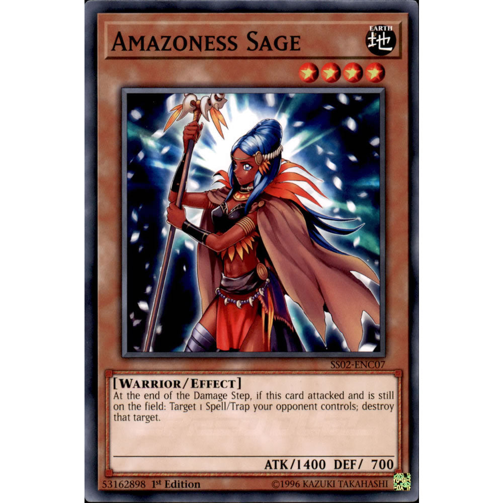 Amazoness Sage SS02-ENC07 Yu-Gi-Oh! Card from the Speed Duel: Duelists of Tomorrow Set