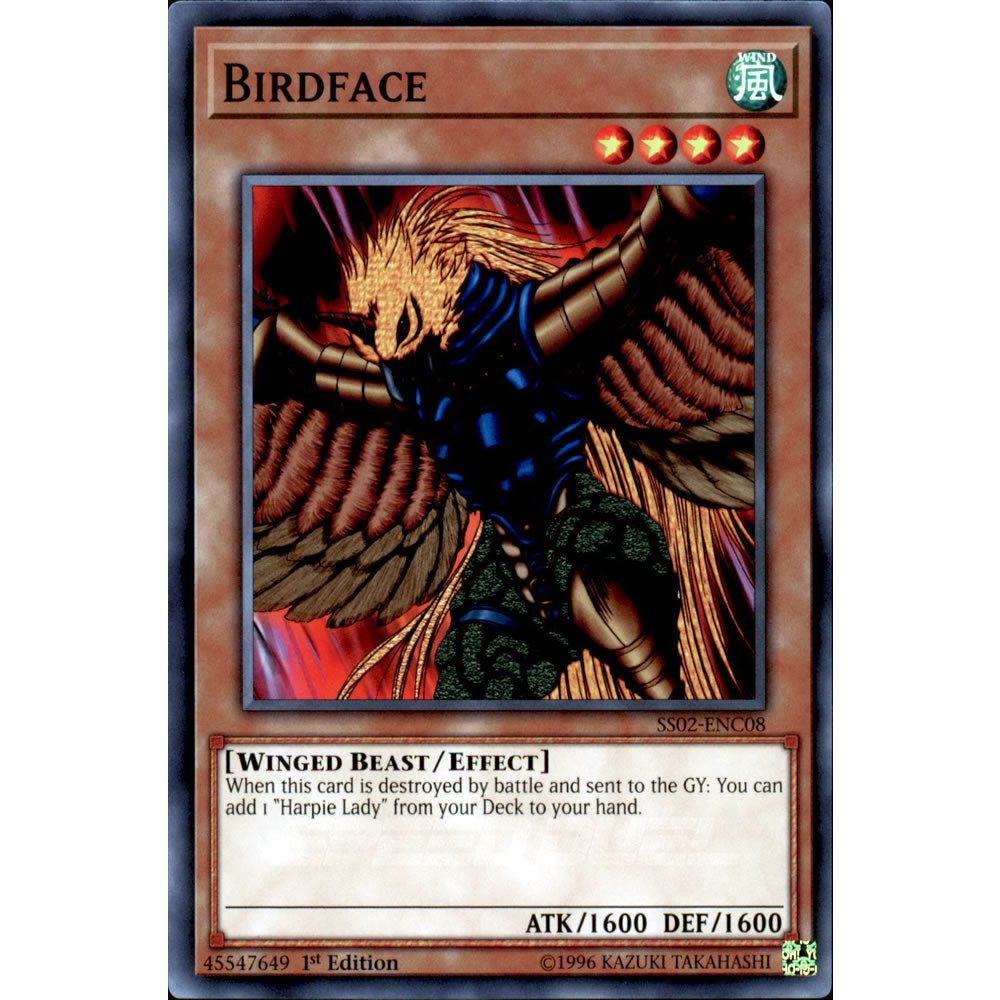 Birdface SS02-ENC08 Yu-Gi-Oh! Card from the Speed Duel: Duelists of Tomorrow Set