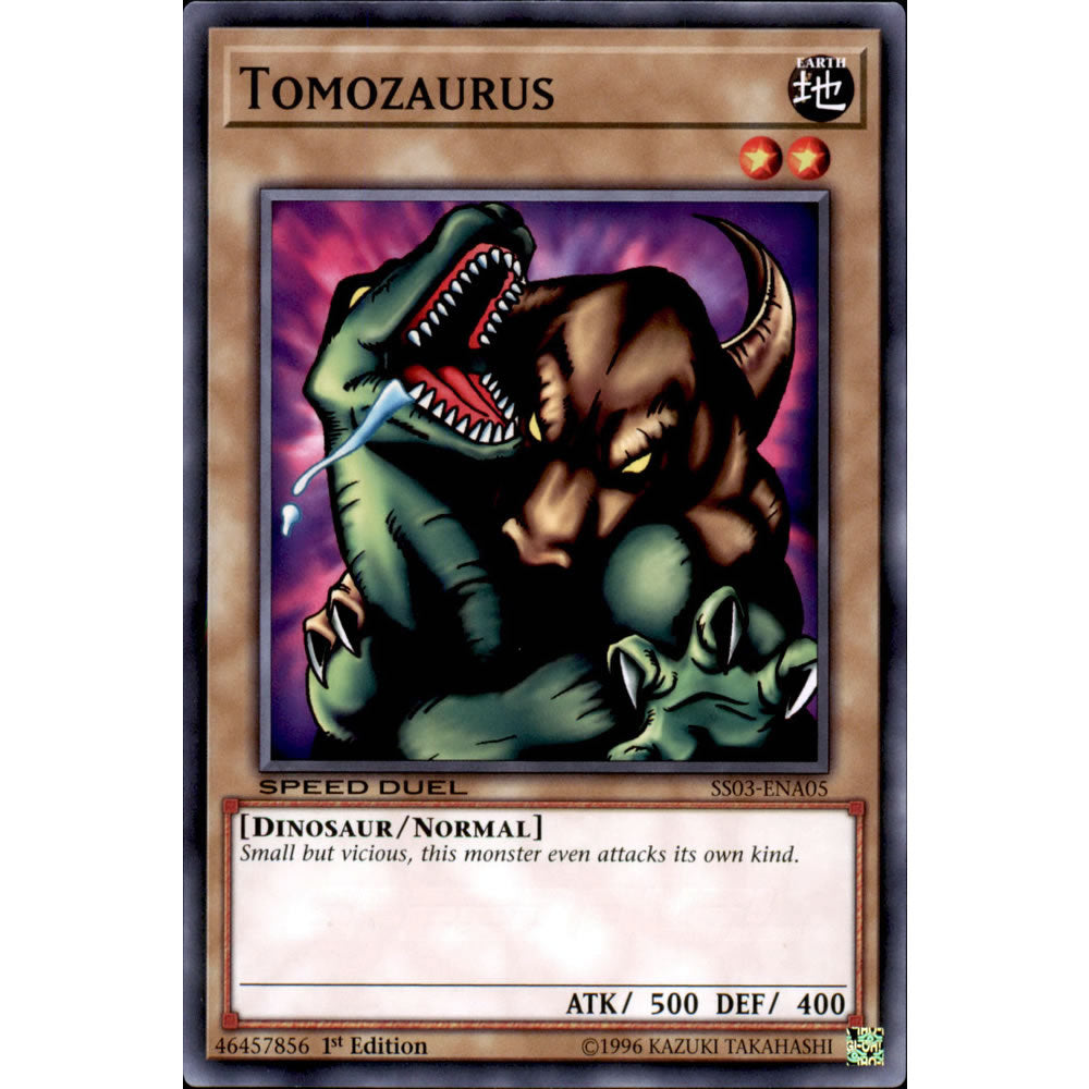 Tomozaurus SS03-ENA05 Yu-Gi-Oh! Card from the Speed Duel: Ultimate Predators Set
