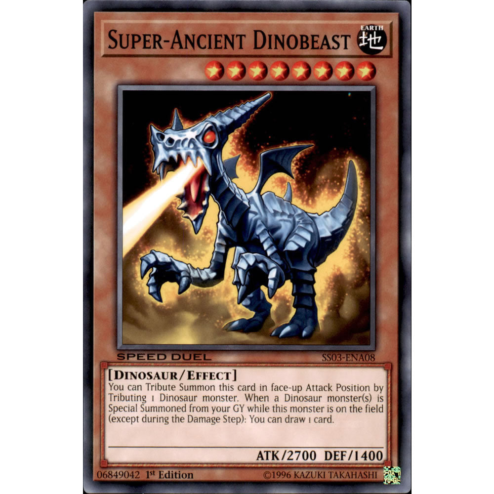 Super-Ancient Dinobeast SS03-ENA08 Yu-Gi-Oh! Card from the Speed Duel: Ultimate Predators Set