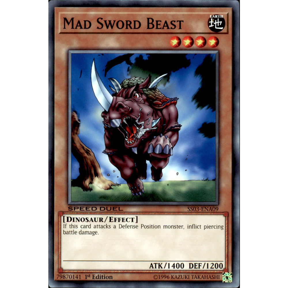 Mad Sword Beast SS03-ENA09 Yu-Gi-Oh! Card from the Speed Duel: Ultimate Predators Set