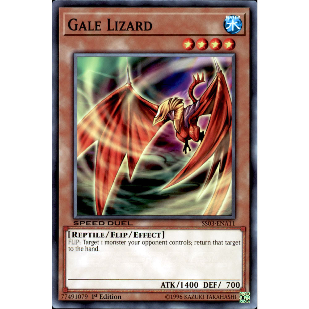 Gale Lizard SS03-ENA11 Yu-Gi-Oh! Card from the Speed Duel: Ultimate Predators Set