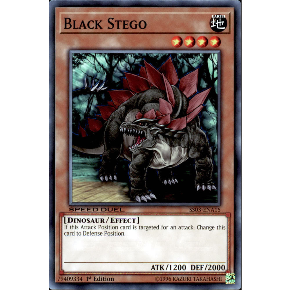 Black Stego SS03-ENA15 Yu-Gi-Oh! Card from the Speed Duel: Ultimate Predators Set