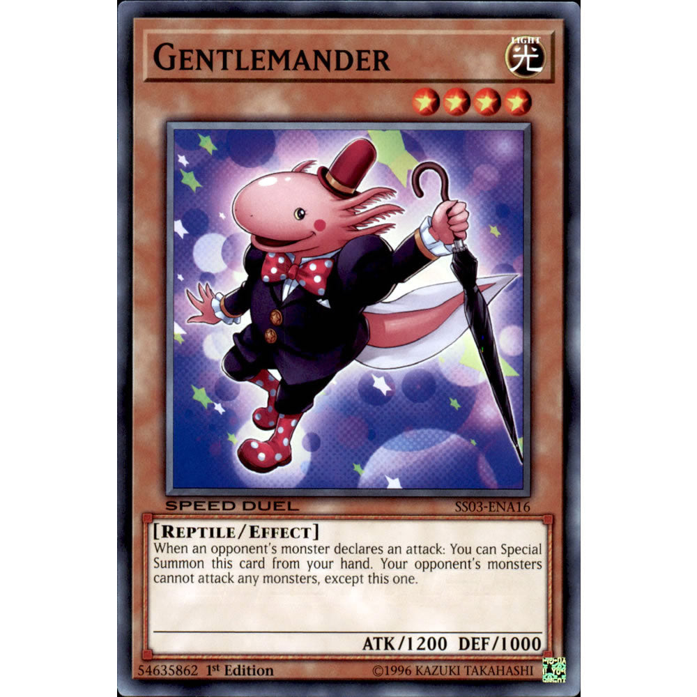 Gentlemander SS03-ENA16 Yu-Gi-Oh! Card from the Speed Duel: Ultimate Predators Set