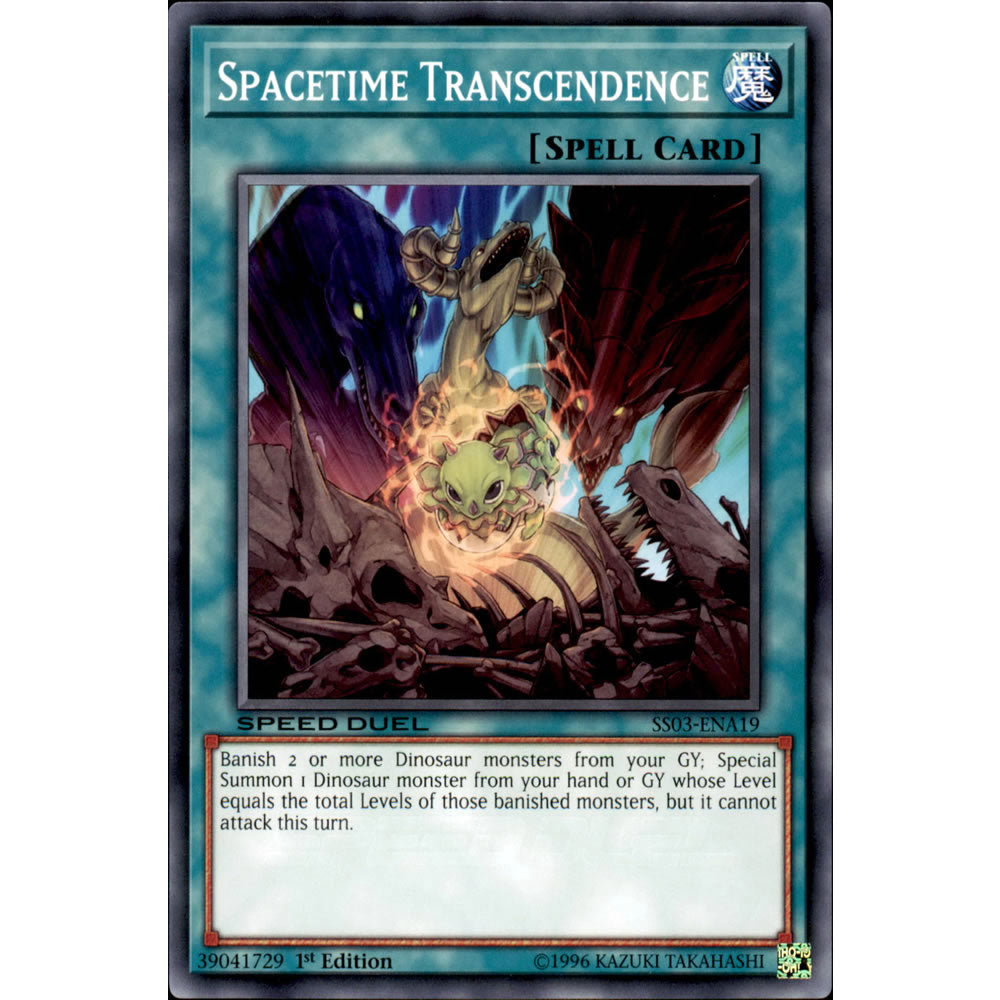 Spacetime Transcendence SS03-ENA19 Yu-Gi-Oh! Card from the Speed Duel: Ultimate Predators Set