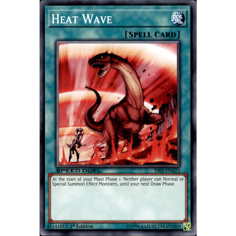 Heat Wave SS03-ENA23 Yu-Gi-Oh! Card from the Speed Duel: Ultimate Predators Set