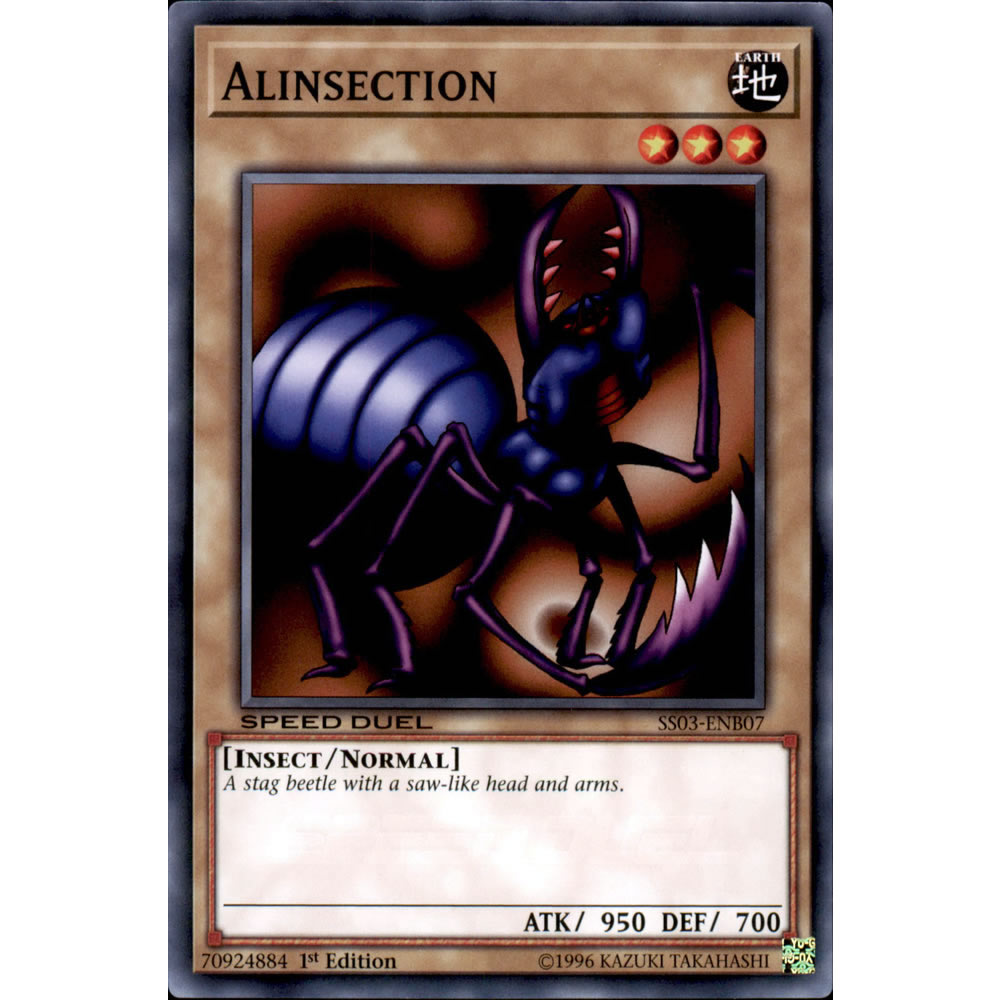 Alinsection SS03-ENB07 Yu-Gi-Oh! Card from the Speed Duel: Ultimate Predators Set