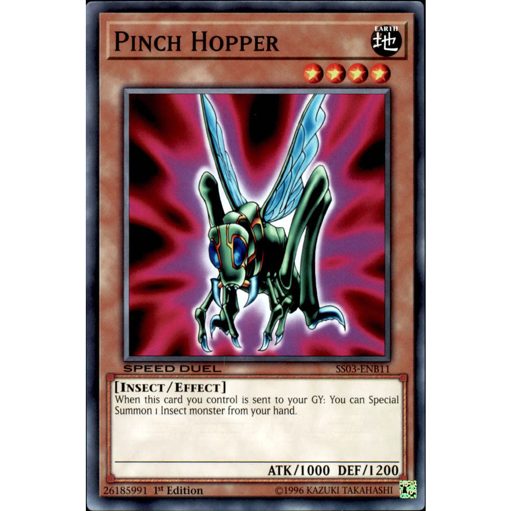 Pinch Hopper SS03-ENB11 Yu-Gi-Oh! Card from the Speed Duel: Ultimate Predators Set